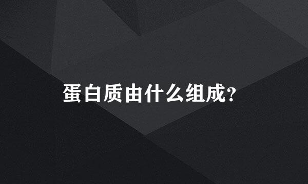 蛋白质由什么组成？