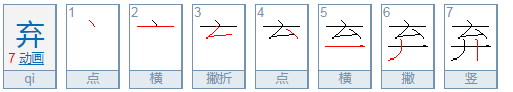 弃字组词有哪些