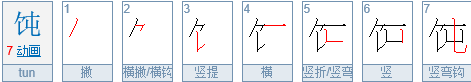 馄饨的正确读音