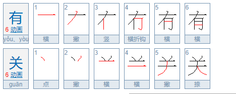 有关的拼音