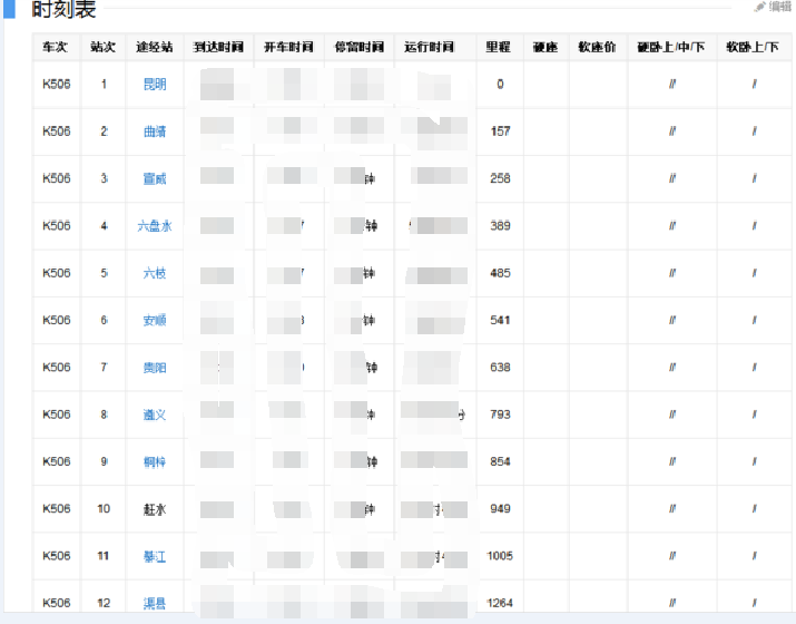 k506次列车停靠站点有哪些？