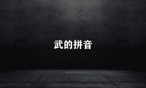 武的拼音