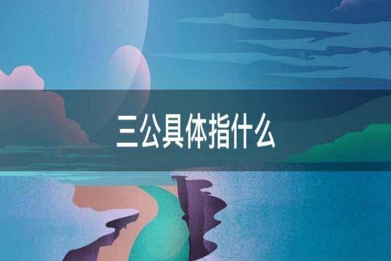 三公什么意思