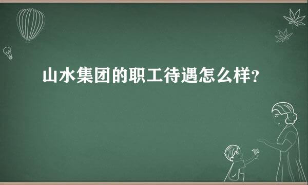 山水集团的职工待遇怎么样？