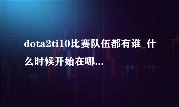 dota2ti10比赛队伍都有谁_什么时候开始在哪个国家举办