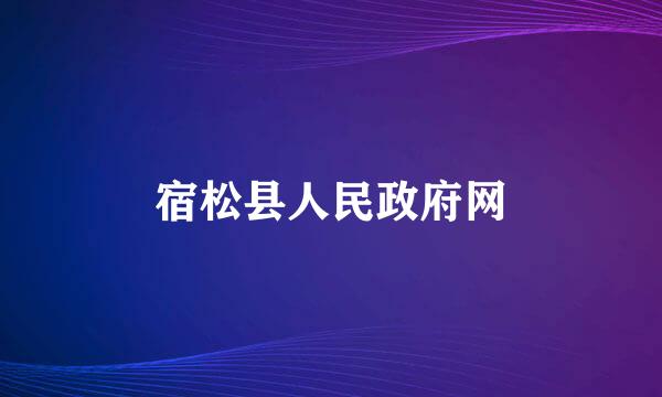 宿松县人民政府网