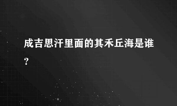 成吉思汗里面的其禾丘海是谁？