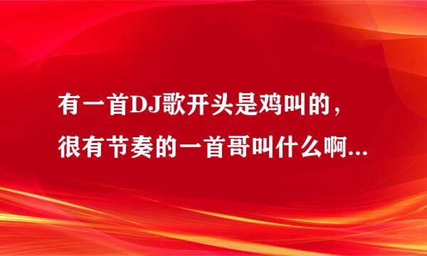 有一首DJ歌开头是鸡叫的，很有节奏的一首哥叫什么啊，知道的给个连接或者歌名啊，
