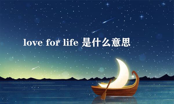 love for life 是什么意思