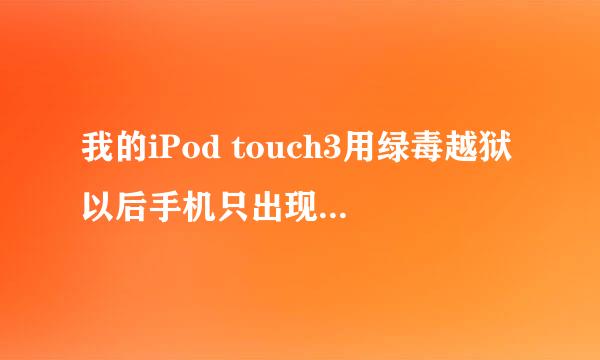 我的iPod touch3用绿毒越狱以后手机只出现了白色的loader 打不开，一打开就会闪退