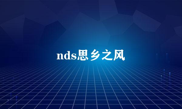 nds思乡之风