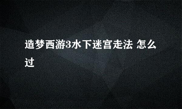 造梦西游3水下迷宫走法 怎么过