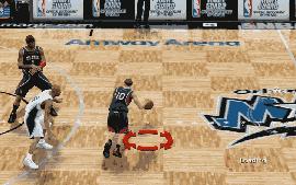 NBA2K9空中接力怎么操作