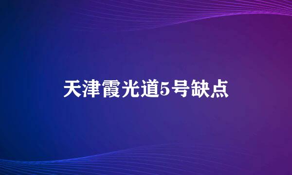 天津霞光道5号缺点