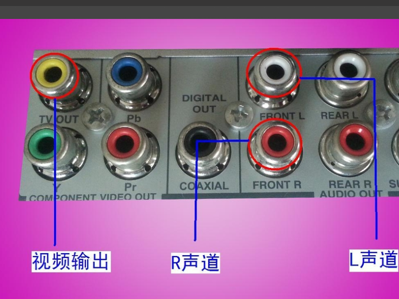 步步高带屏DVD影碟机与电视机的连接方法