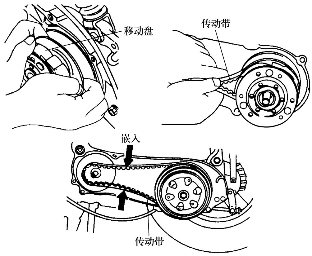 如何对皮带式无级变速器进行拆装与检修？