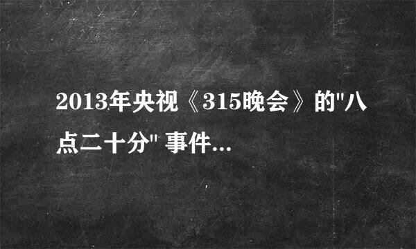 2013年央视《315晚会》的