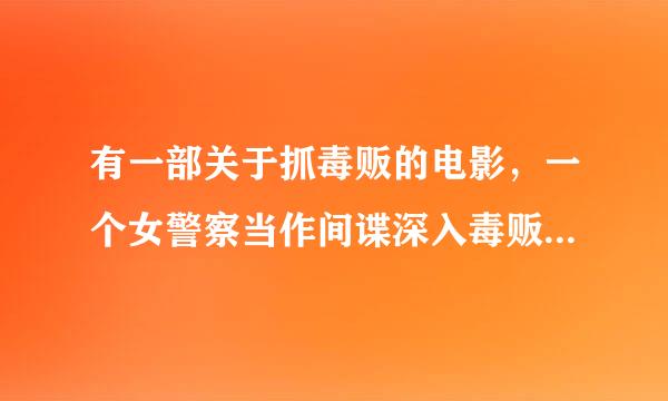 有一部关于抓毒贩的电影，一个女警察当作间谍深入毒贩当中后来别发现推下悬崖。是根据真人真事拍的。