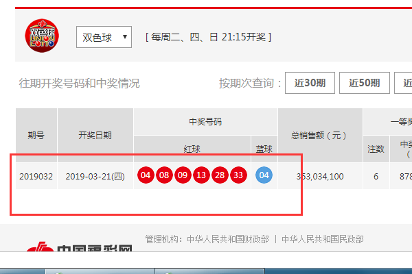 双色球32期开奖结果