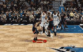 NBA2K9空中接力怎么操作