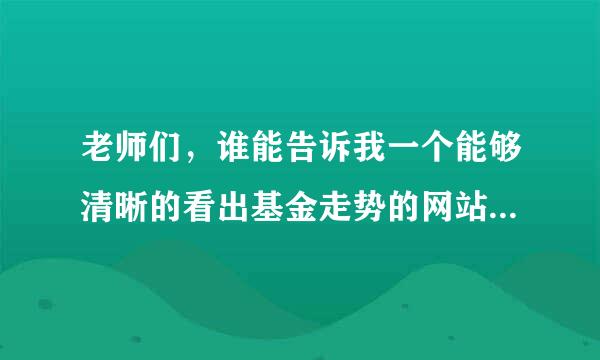 老师们，谁能告诉我一个能够清晰的看出基金走势的网站吗，谢谢