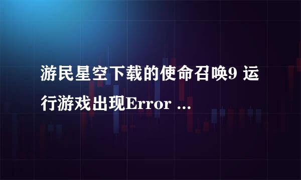 游民星空下载的使命召唤9 运行游戏出现Error during initialization: MIssing XXxxxx 求解决