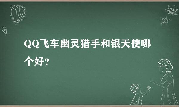 QQ飞车幽灵猎手和银天使哪个好？