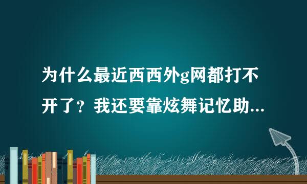 为什么最近西西外g网都打不开了？我还要靠炫舞记忆助手做任务的呢。求解啊！！！谁有稍微好一点的挂给一个