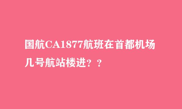 国航CA1877航班在首都机场几号航站楼进？？