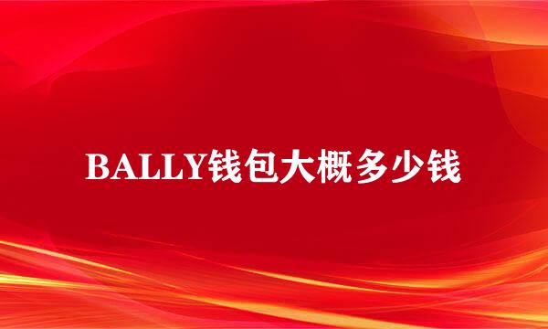 BALLY钱包大概多少钱