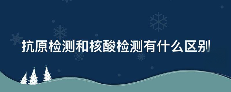 核酸检测与抗体检测的不同之处有哪些