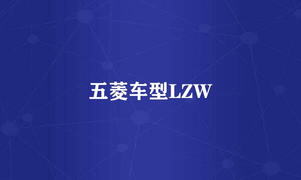 五菱车型LZW