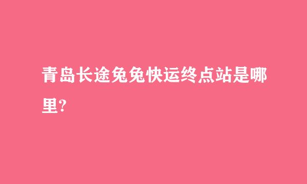 青岛长途兔兔快运终点站是哪里?