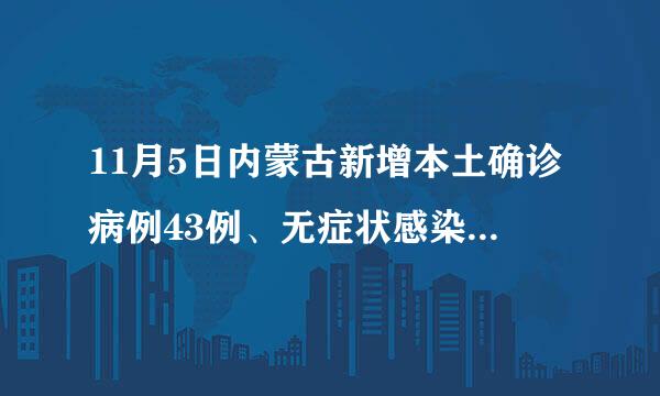 11月5日内蒙古新增本土确诊病例43例、无症状感染者649例