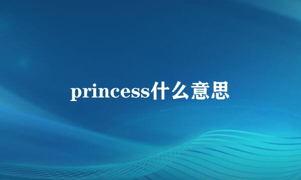 princess什么意思