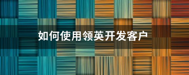 如何使用领英开发客户