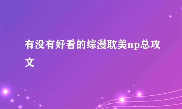 有没有好看的综漫耽美np总攻文