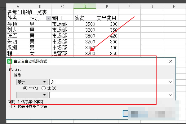 Ex假谈cel表格中筛选如何设置多个条件？