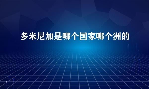 多米尼加是哪个国家哪个洲的