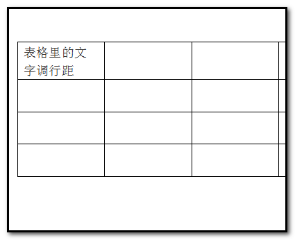 word2003表格里的文字怎么调行距