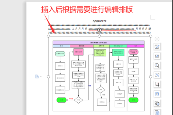 WP来自S中插入流程图后怎么修改