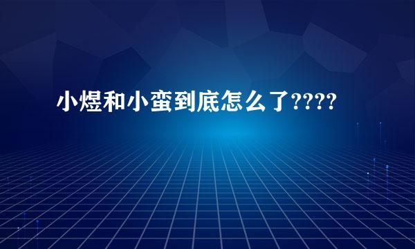 小煜和小蛮到底怎么了????