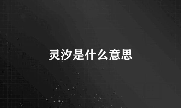 灵汐是什么意思