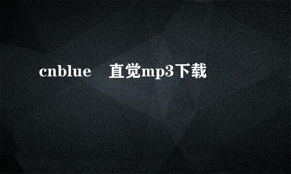 cnblue 直觉mp3下载