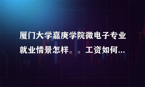 厦门大学嘉庚学院微电子专业就业情景怎样。。工资如何。查火。工作难找吗