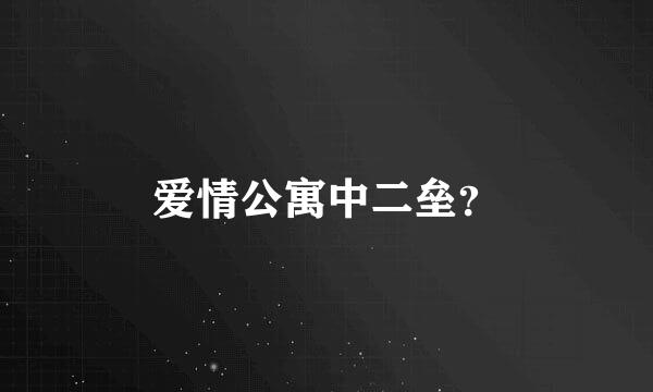 爱情公寓中二垒？