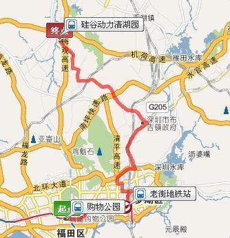 清湖地铁到福田高铁站有多远？