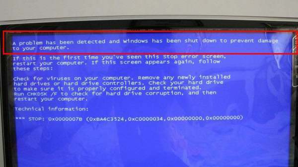 电脑开机蓝屏显示a problem has been detected and windows has been......