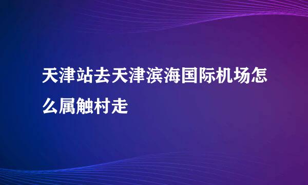 天津站去天津滨海国际机场怎么属触村走