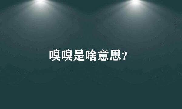 嗅嗅是啥意思？